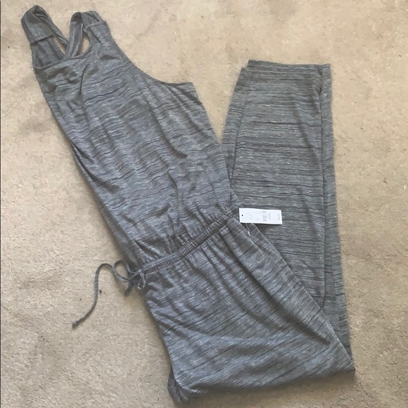 New York & Company Pants - New York & Company gray black jumpsuit XXL